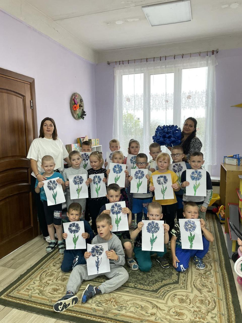 Мастер-класс «Василёк» прошел для ребят ГУО «Детский сад №1 г.  Кличева»