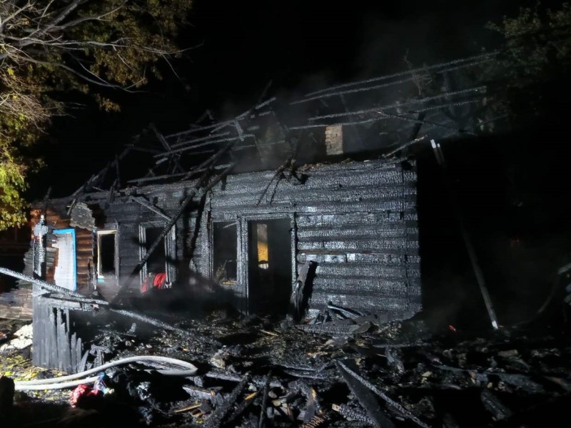 Жилой дом сгорел на станции Несета