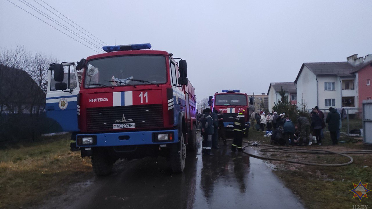 На пожаре в Горецком районе едва не погибли двое малолетних детей – их спас сосед