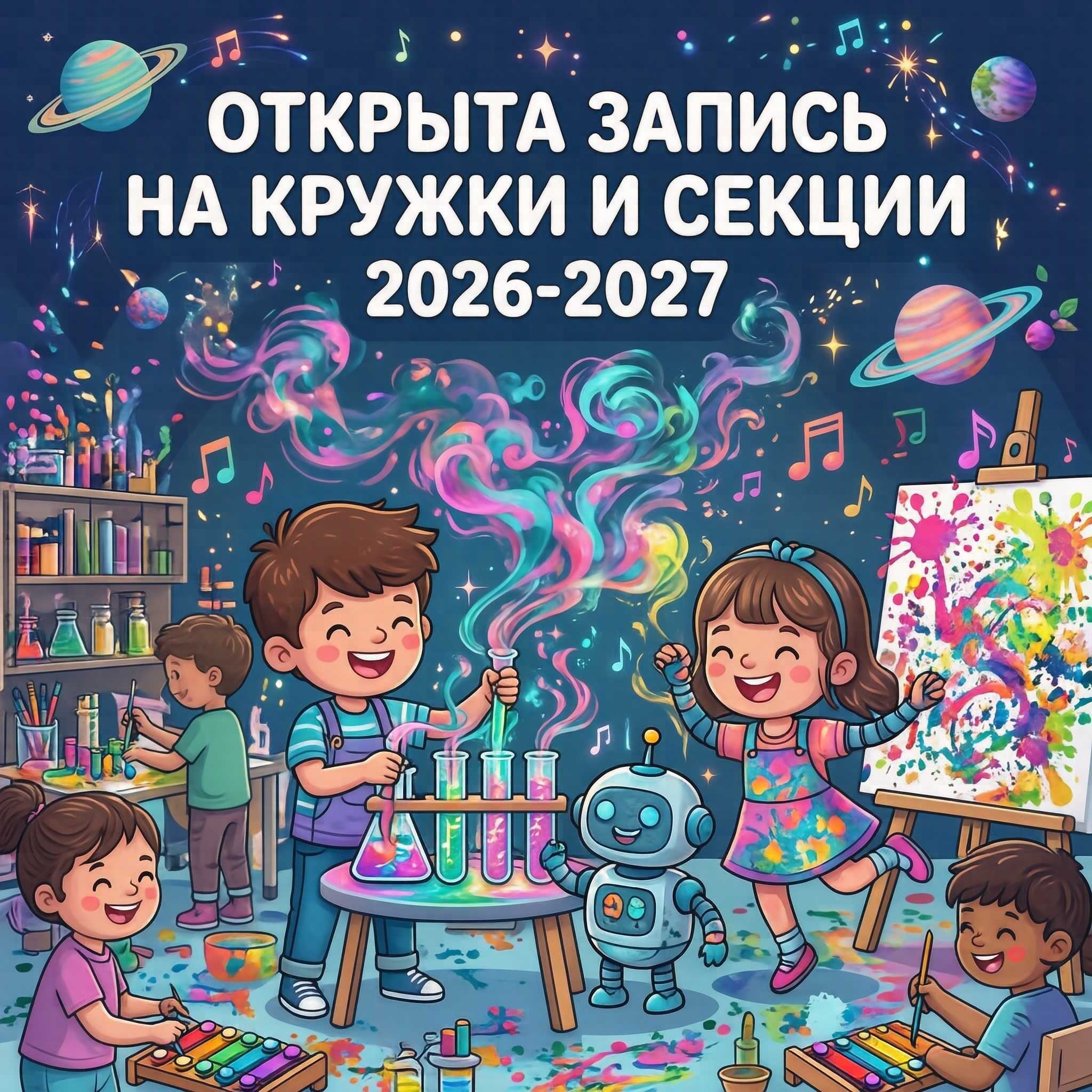 УВАЖАЕМЫЕ РОДИТЕЛИ! ОТКРЫТА ЗАПИСЬ НА КРУЖКИ И СЕКЦИИ ДОПОЛНИТЕЛЬНОГО ОБРАЗОВАНИЯ!